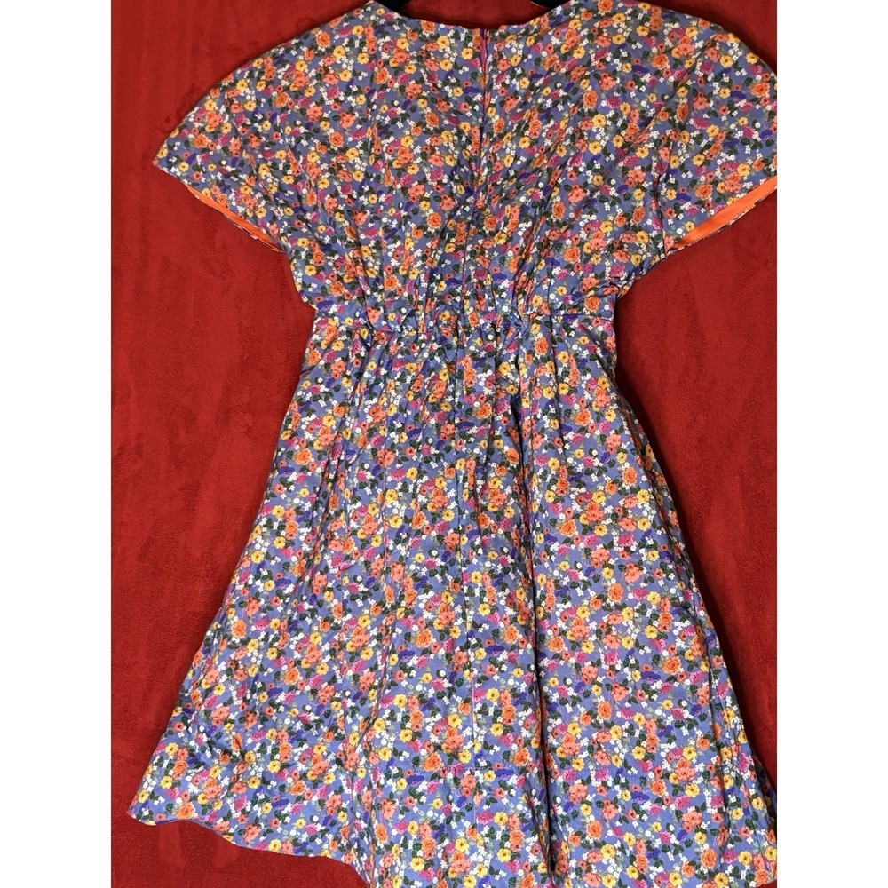 Bijou Sauvage Clothier Dress Girls Size 6 Floral Pink and Purple Pockets - Picture 5 of 7
